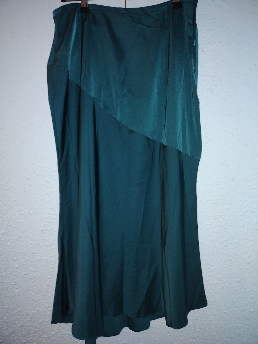 MOTF Teal Asymmetric Maxi Skirt